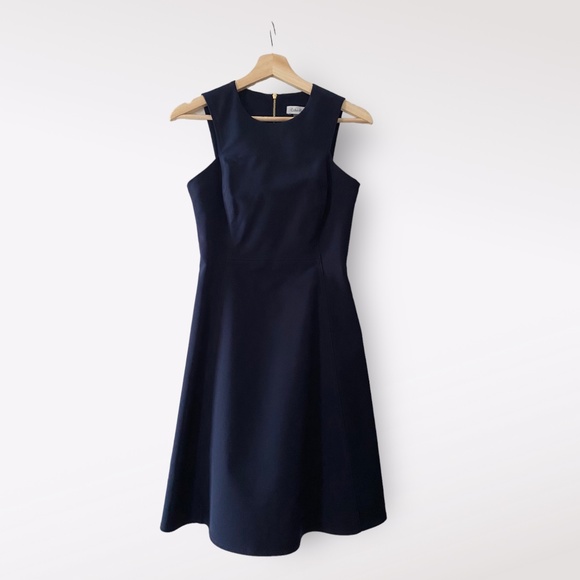 Calvin Klein Blue A-line Dress with zipper in back, Size 2 - Picture 1 of 5